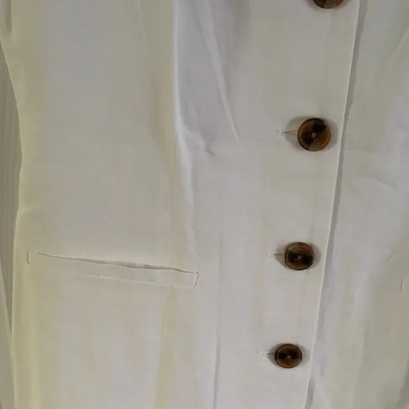 A New Day Cream Sleeveless Button-Front Dress - Picture 5 of 7